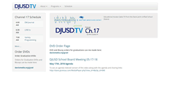 Desktop Screenshot of djusd.tv