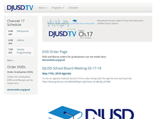 Tablet Screenshot of djusd.tv
